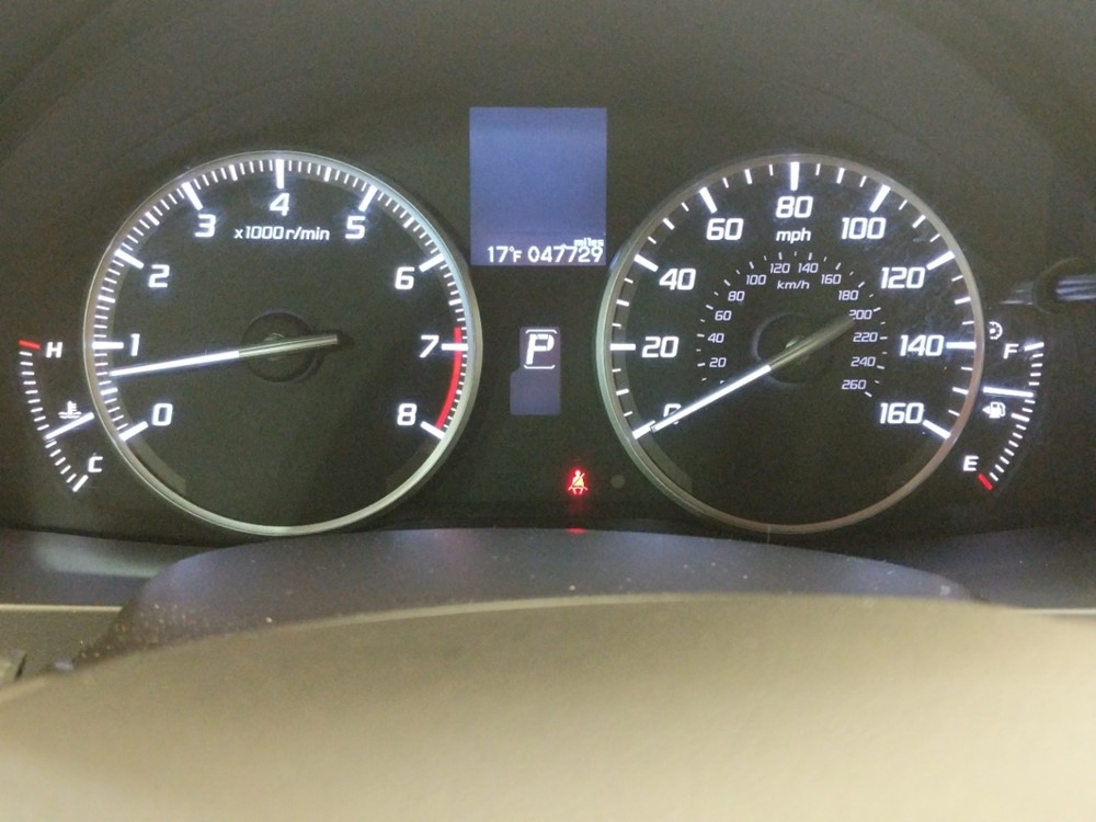 2014 Acura RDX - Odometer Close Up