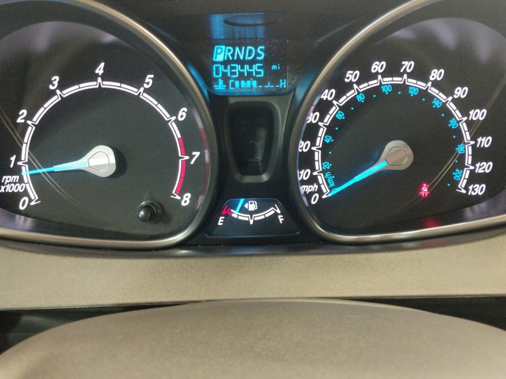 2017 Ford Fiesta - Odometer Close Up