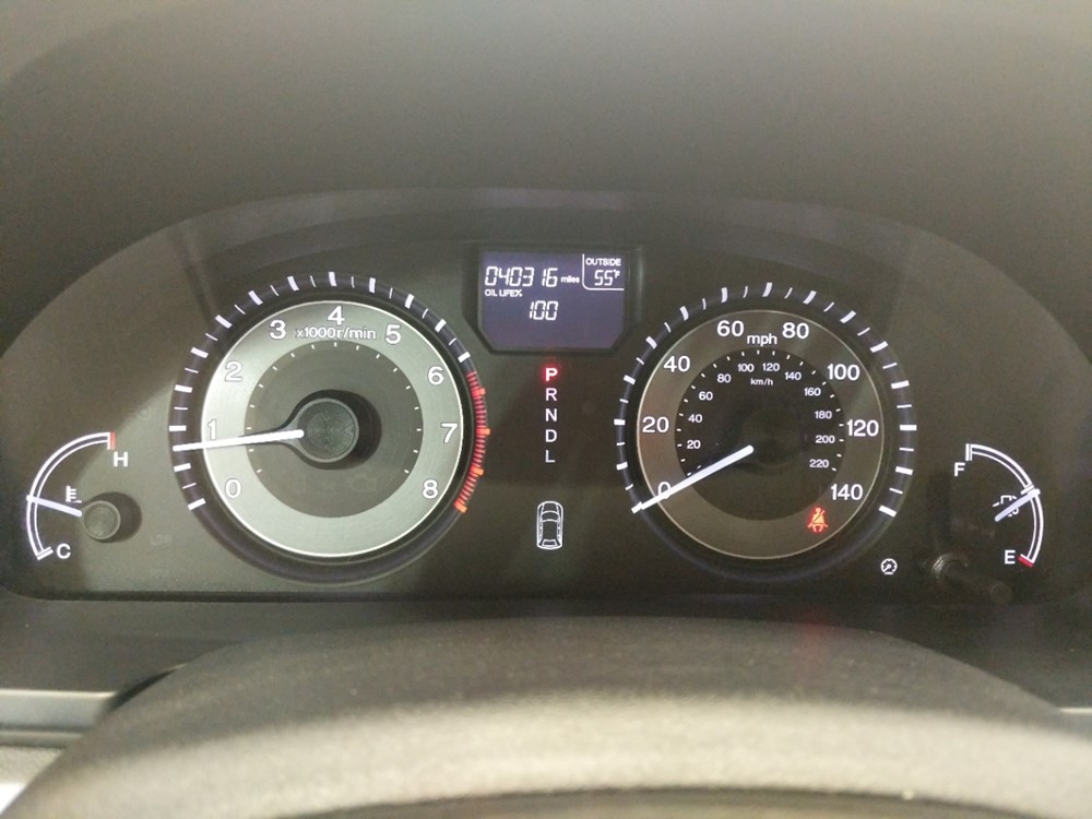 2016 Honda Odyssey - Odometer Close Up