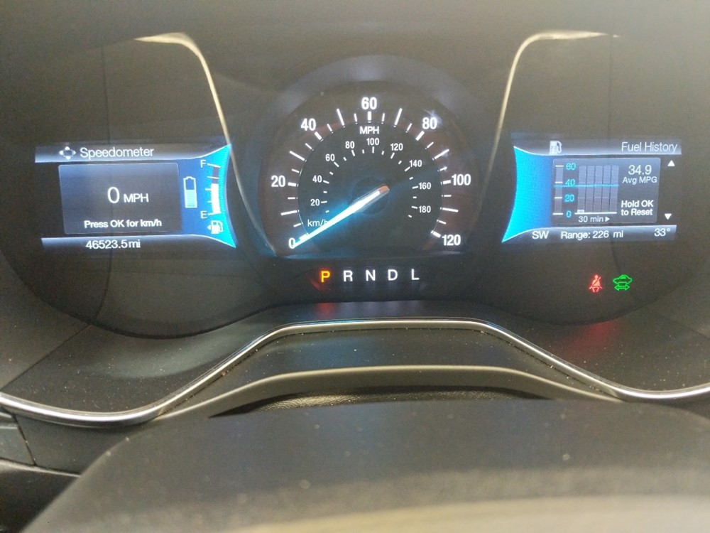 2017 Ford Fusion - Odometer Close Up
