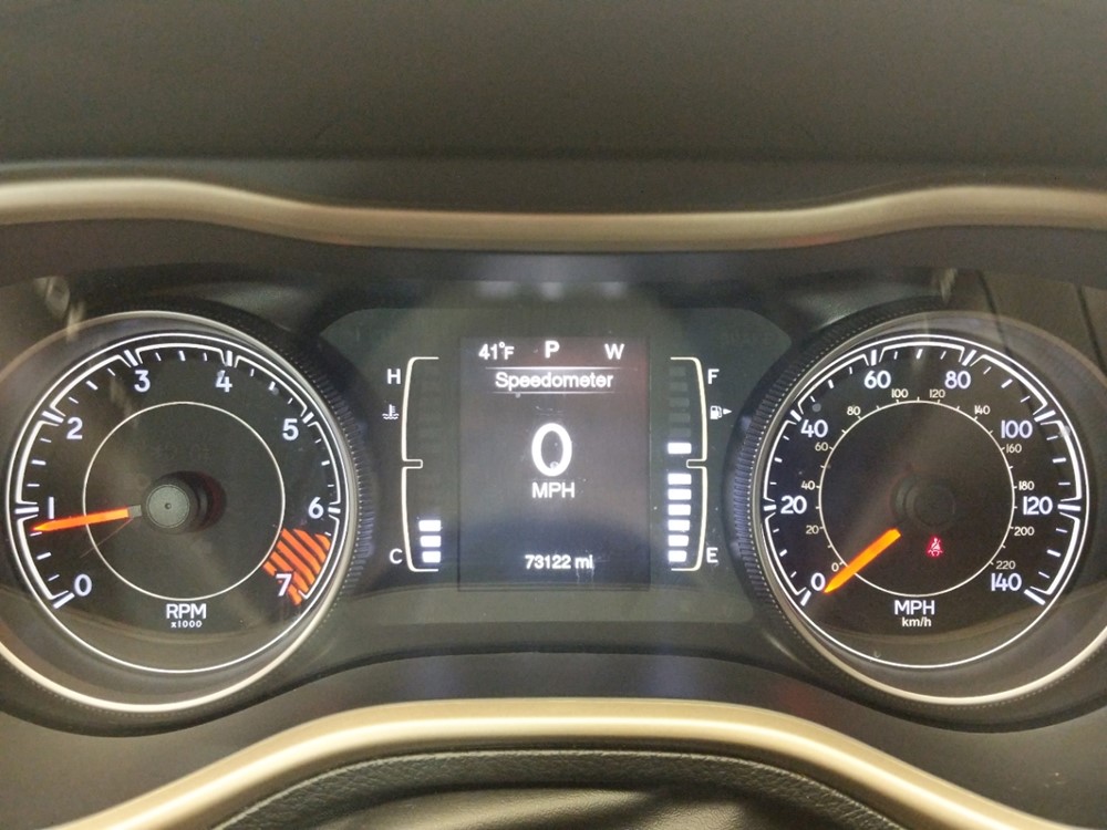 2015 Jeep Cherokee - Odometer Close Up