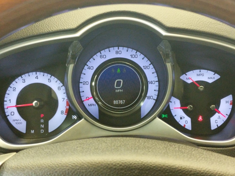 2010 Cadillac SRX - Odometer Close Up