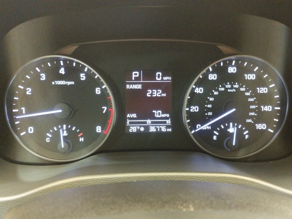 2017 Hyundai Elantra - Odometer Close Up