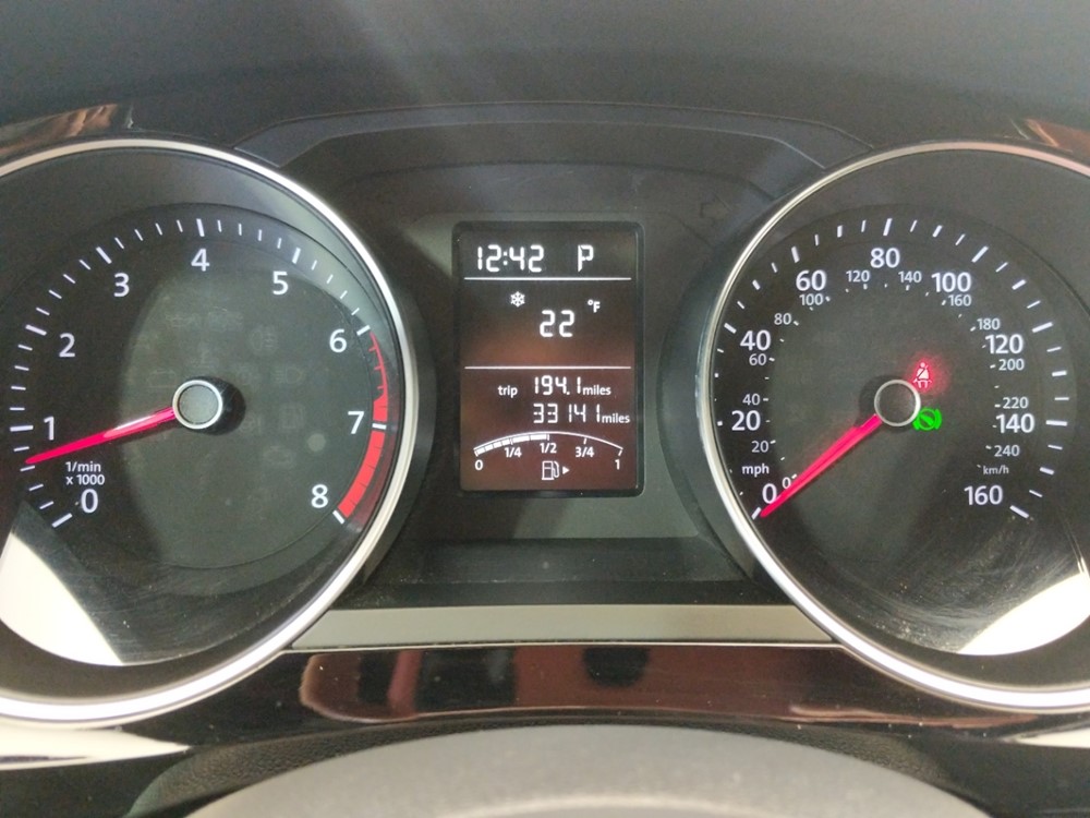 2016 Volkswagen Jetta - Odometer Close Up