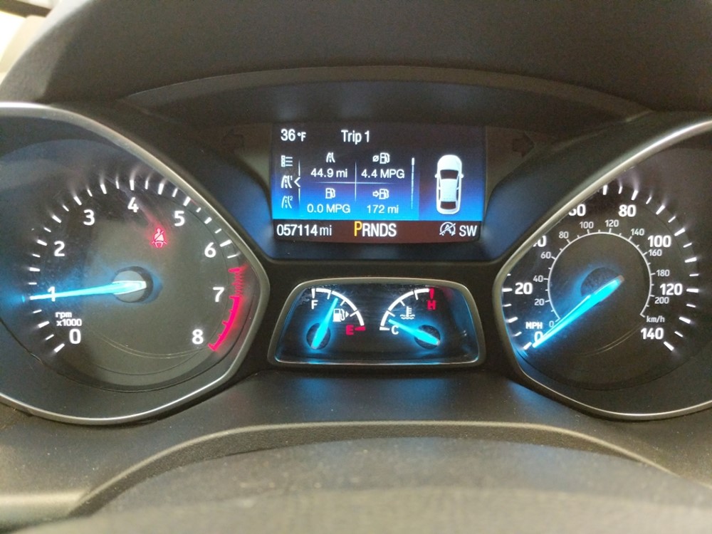 2017 Ford Escape - Odometer Close Up