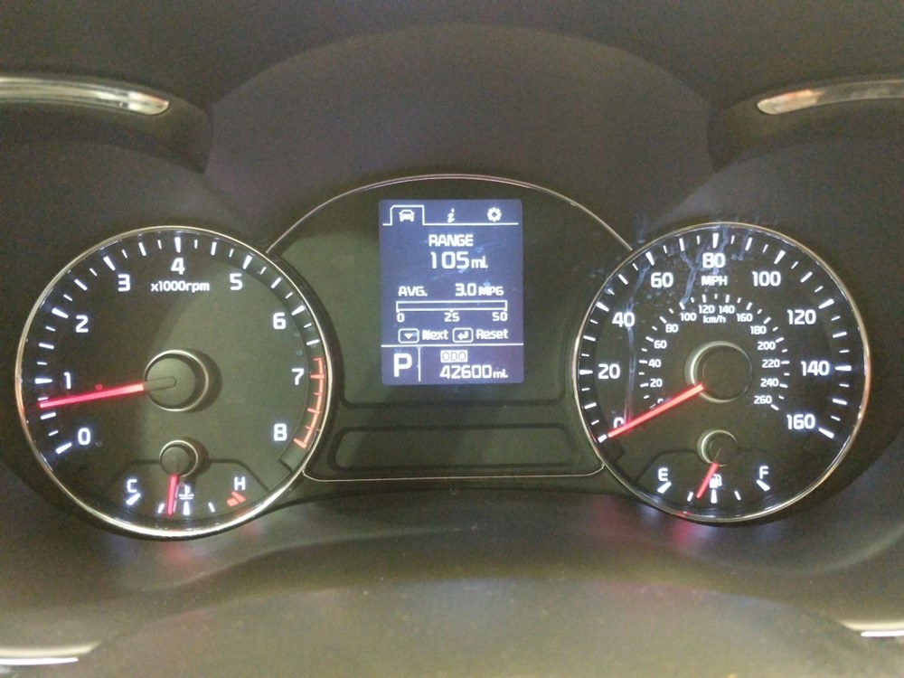 2015 Kia Forte - Odometer Close Up