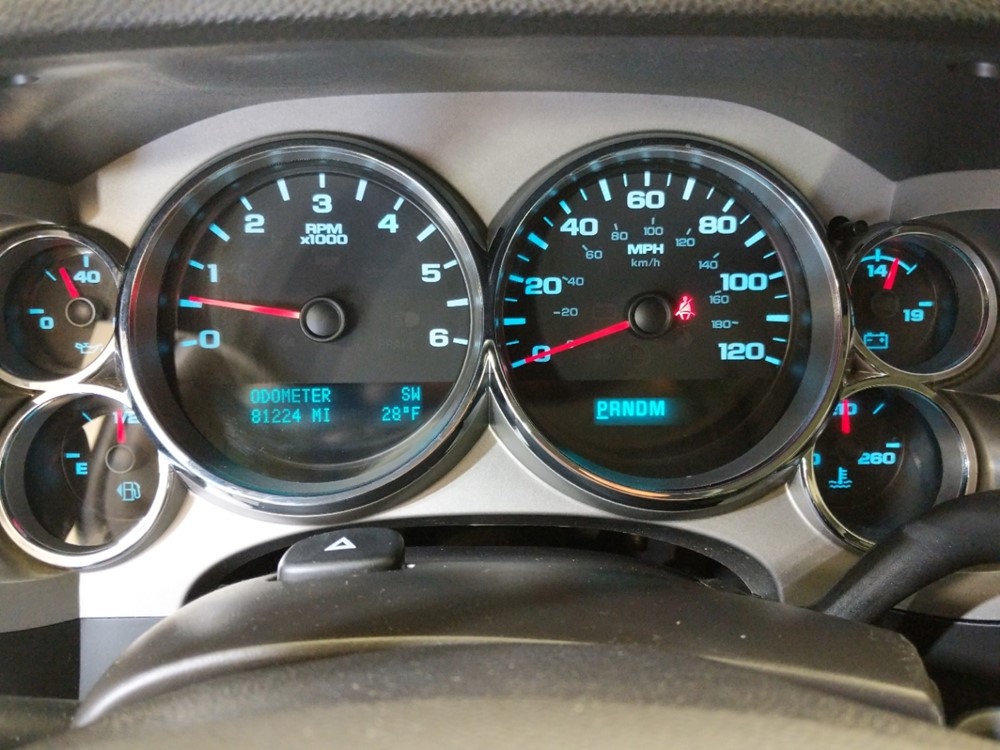 2013 GMC Sierra 1500 - Odometer Close Up