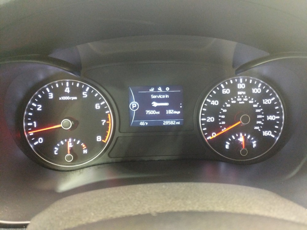 2017 Kia Optima - Odometer Close Up