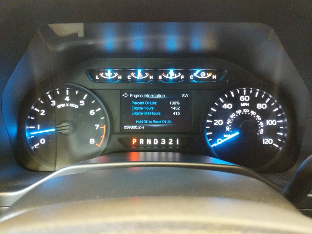 2016 Ford F-150 - Odometer Close Up