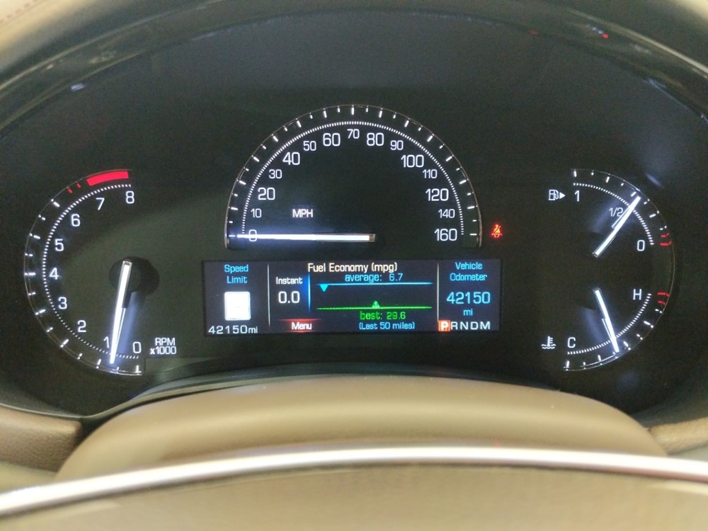 2017 Cadillac XTS - Odometer Close Up
