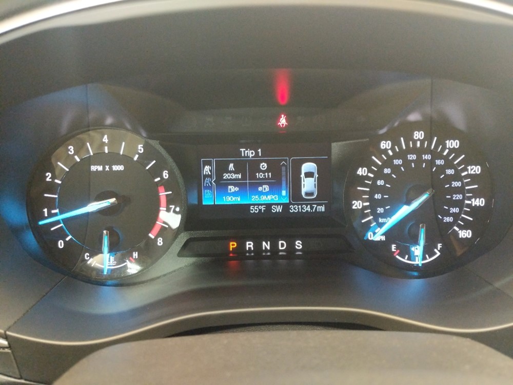 2016 Ford Fusion - Odometer Close Up