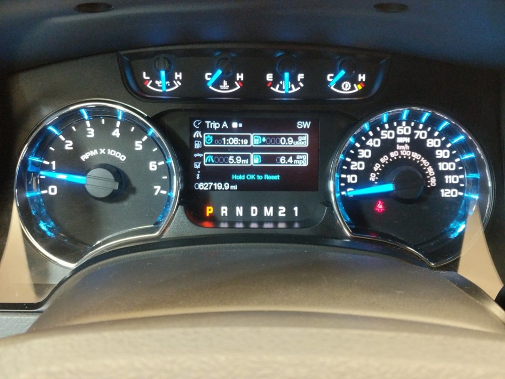 2013 Ford F-150 - Odometer Close Up