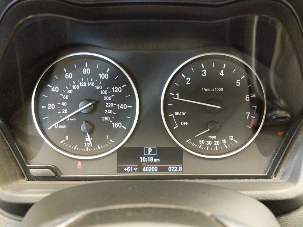 2016 BMW X1 - Odometer Close Up