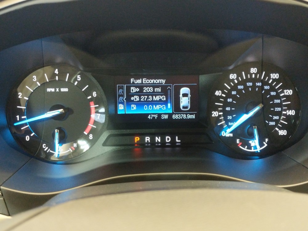 2017 Ford Fusion - Odometer Close Up