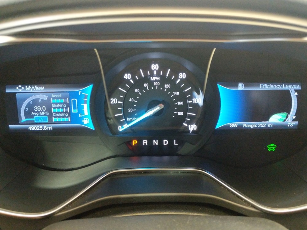 2017 Ford Fusion - Odometer Close Up