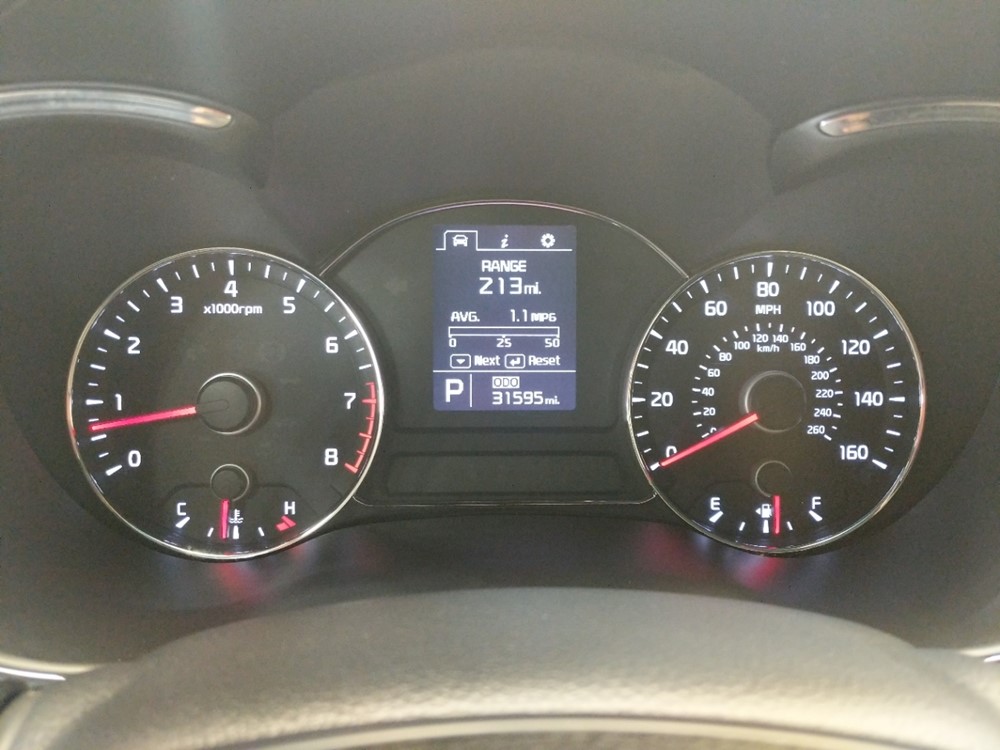 2016 Kia Forte - Odometer Close Up