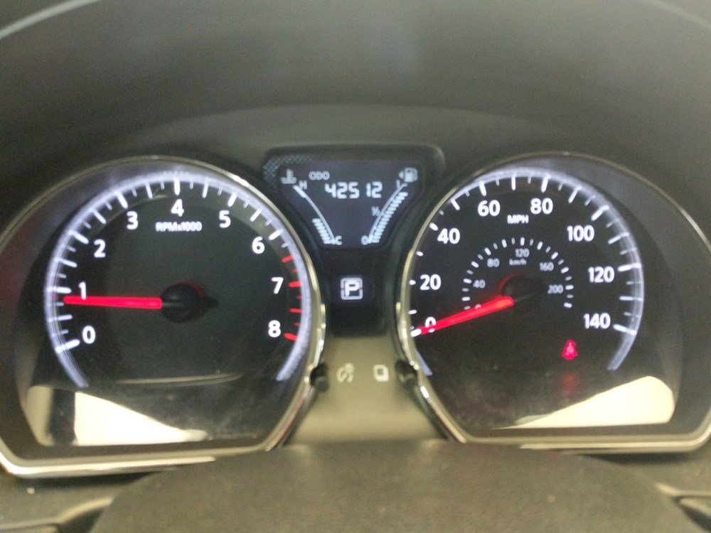 2017 Nissan Versa - Odometer Close Up