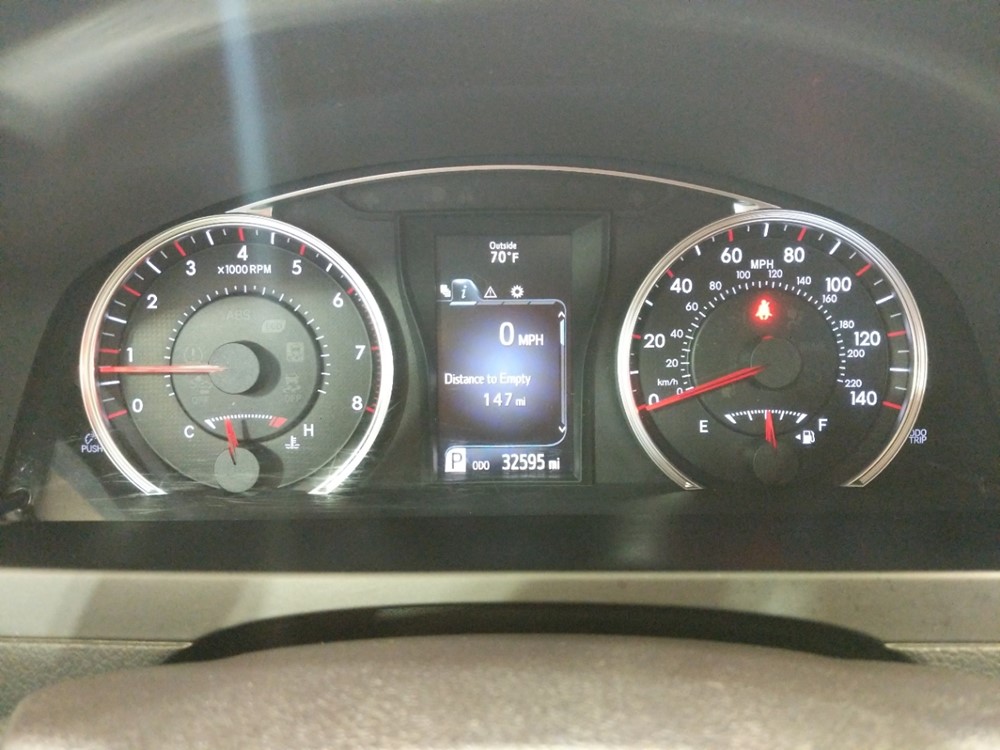 2016 Toyota Camry - Odometer Close Up