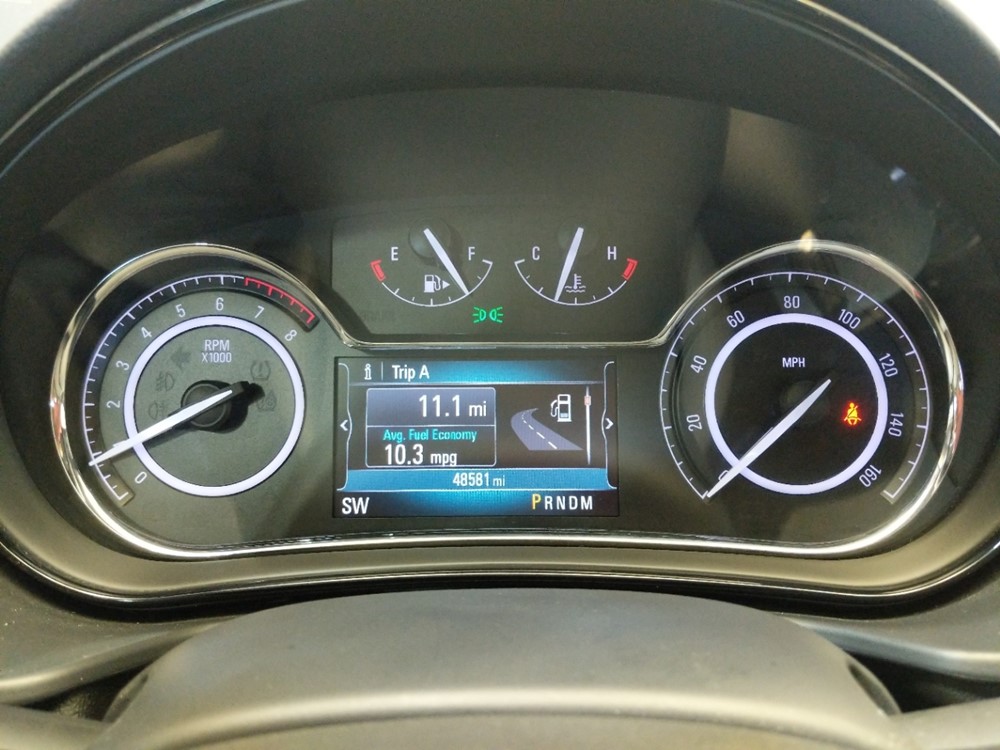 2016 Buick Regal - Odometer Close Up