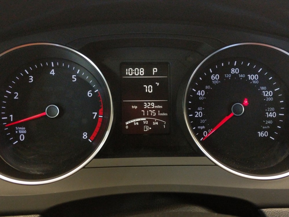 2015 Volkswagen Jetta - Odometer Close Up