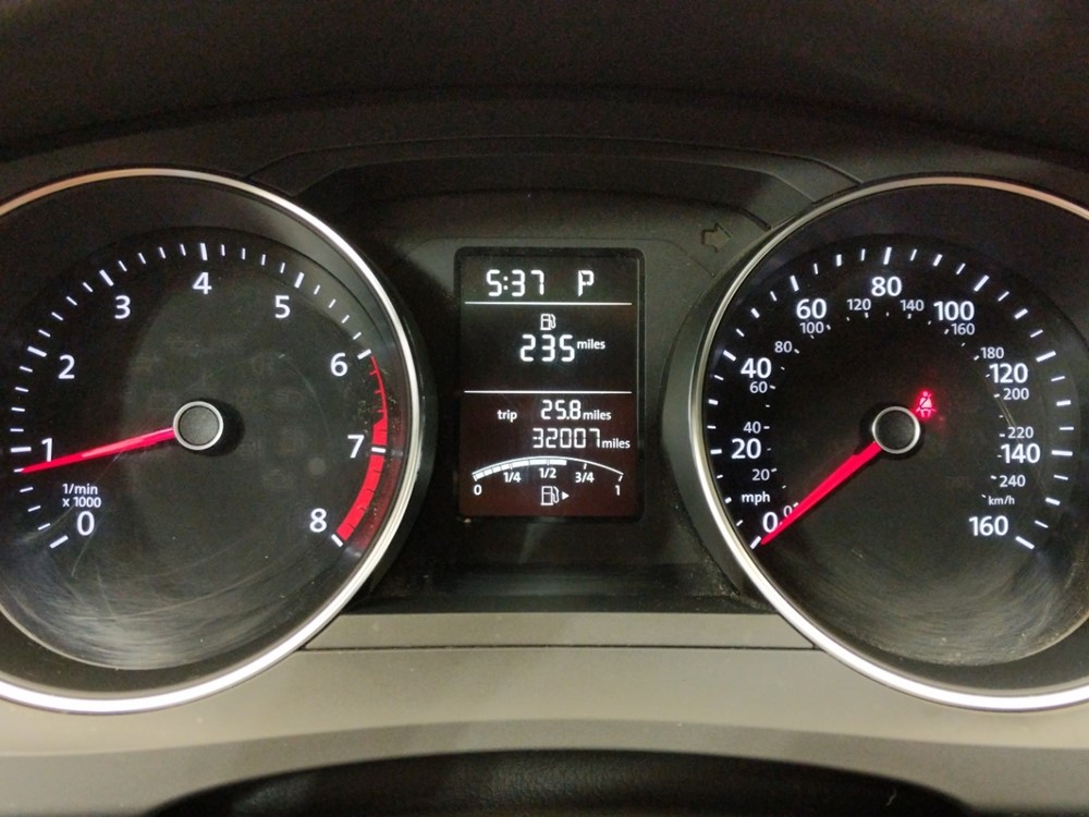 2016 Volkswagen Jetta - Odometer Close Up