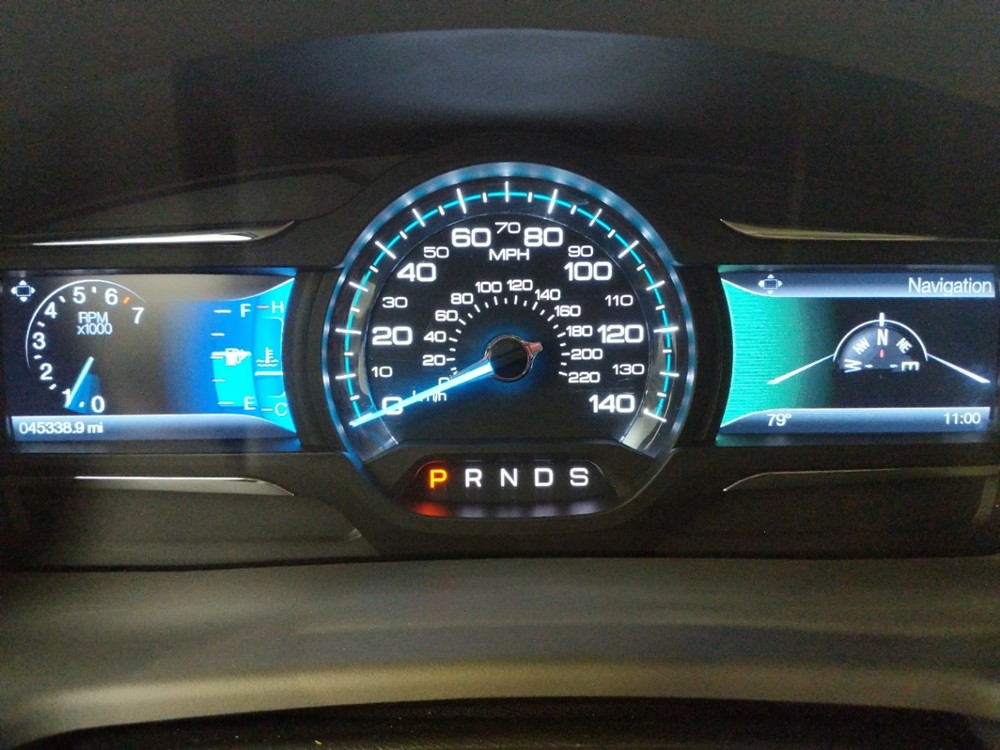2017 Ford Flex - Odometer Close Up
