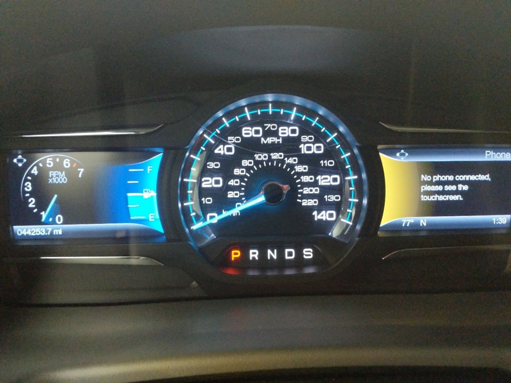 2017 Ford Flex - Odometer Close Up