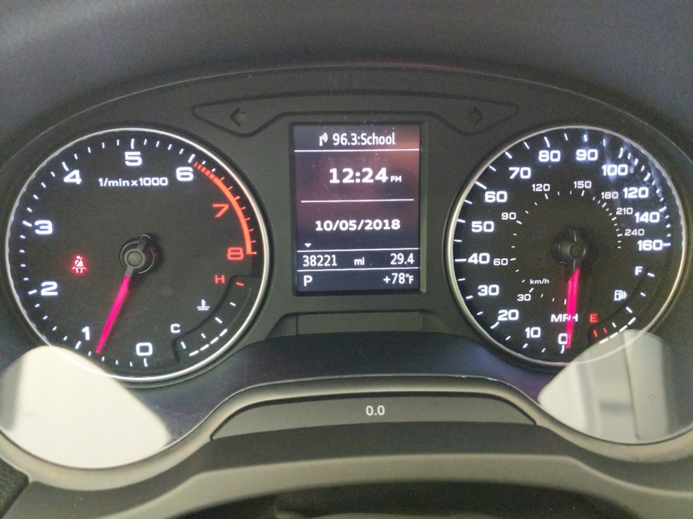 2015 Audi A3 - Odometer Close Up