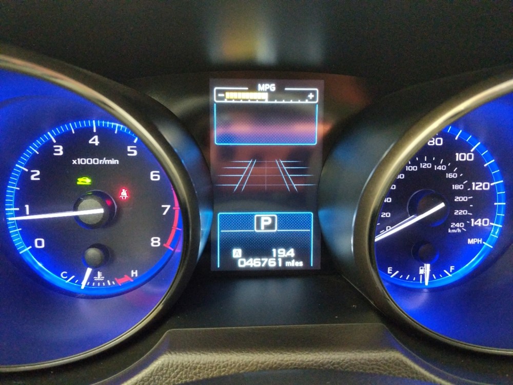 2016 Subaru Outback - Odometer Close Up