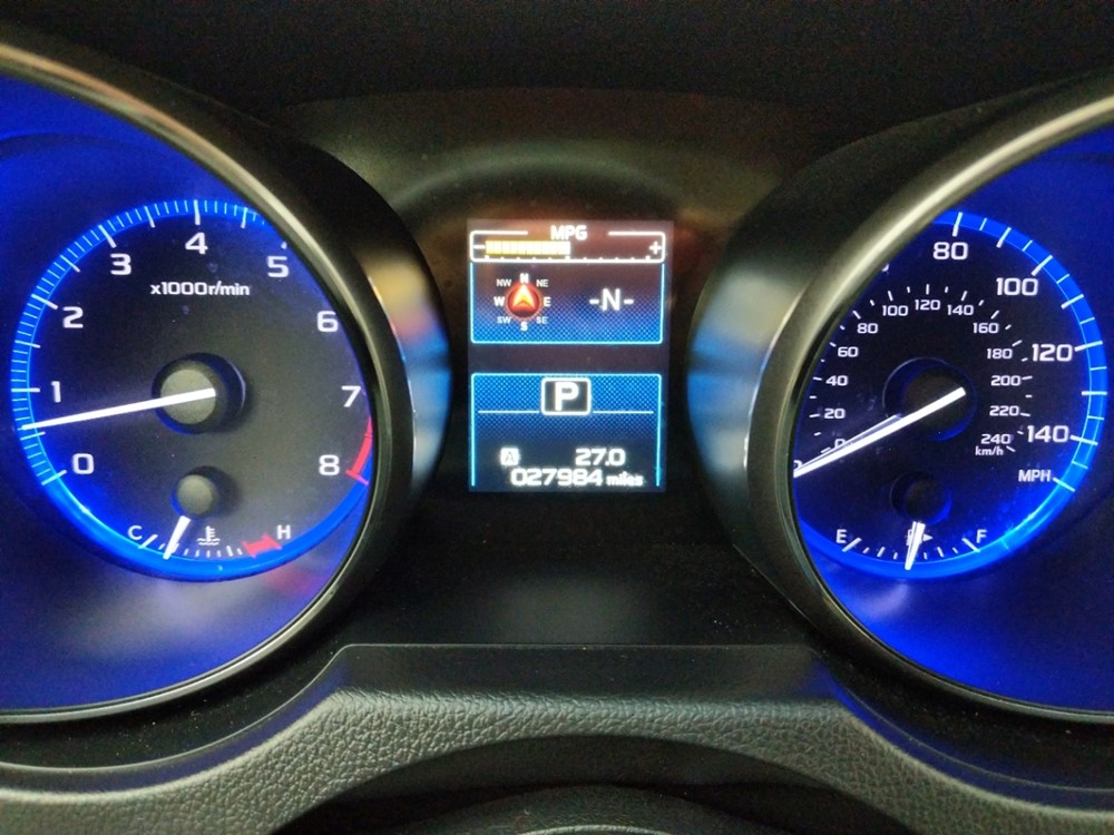 2016 Subaru Legacy - Odometer Close Up