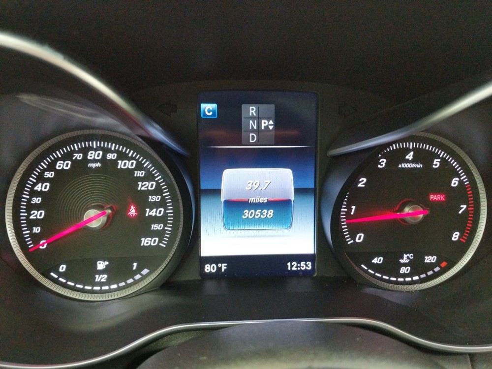 2016 Mercedes-Benz C300 - Odometer Close Up