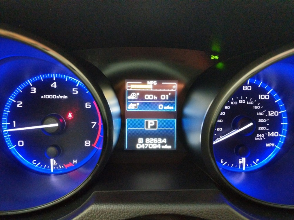 2017 Subaru Outback - Odometer Close Up