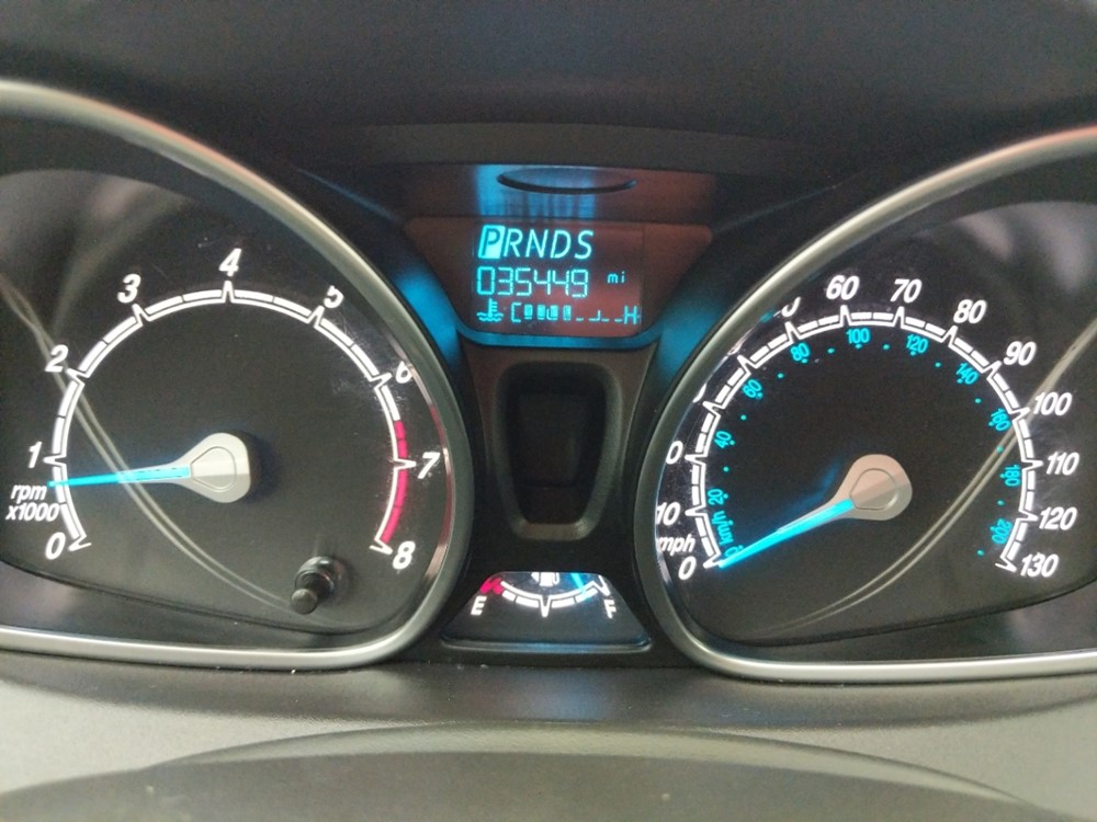 2017 Ford Fiesta - Odometer Close Up