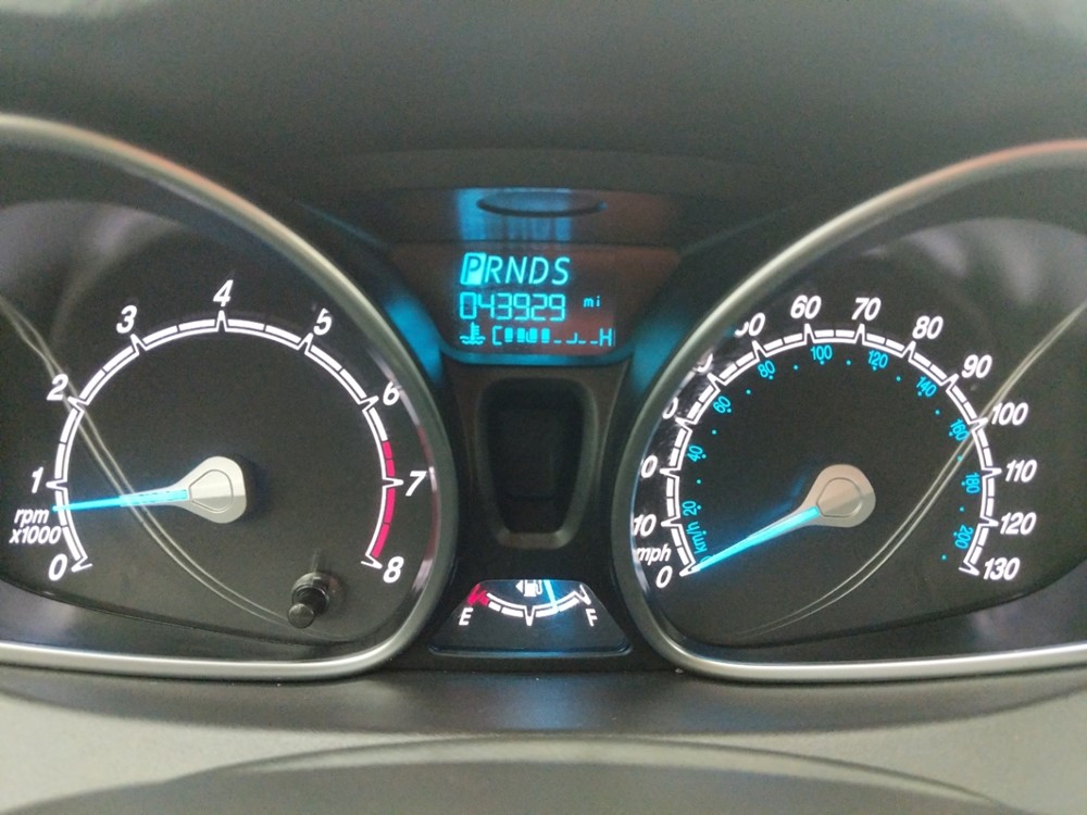 2017 Ford Fiesta - Odometer Close Up