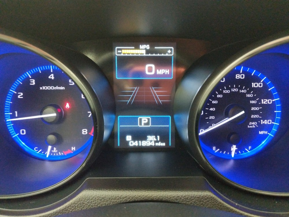 2016 Subaru Outback - Odometer Close Up