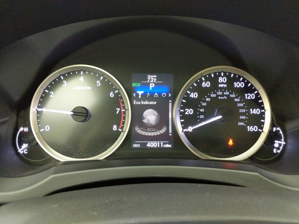 2015 Lexus IS 250 - Odometer Close Up