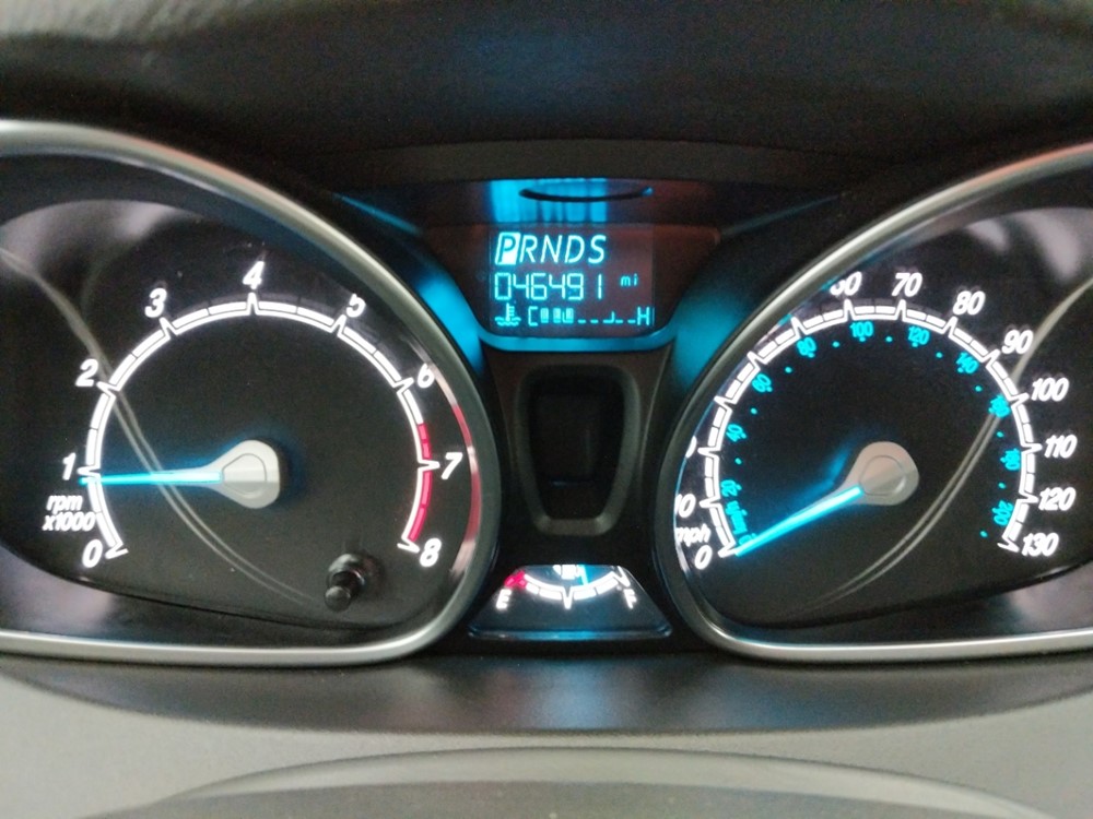 2017 Ford Fiesta - Odometer Close Up