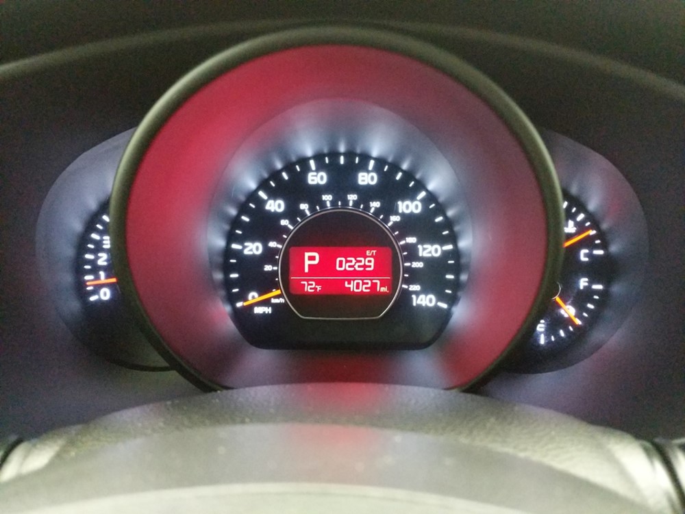 2016 Kia Soul - Odometer Close Up