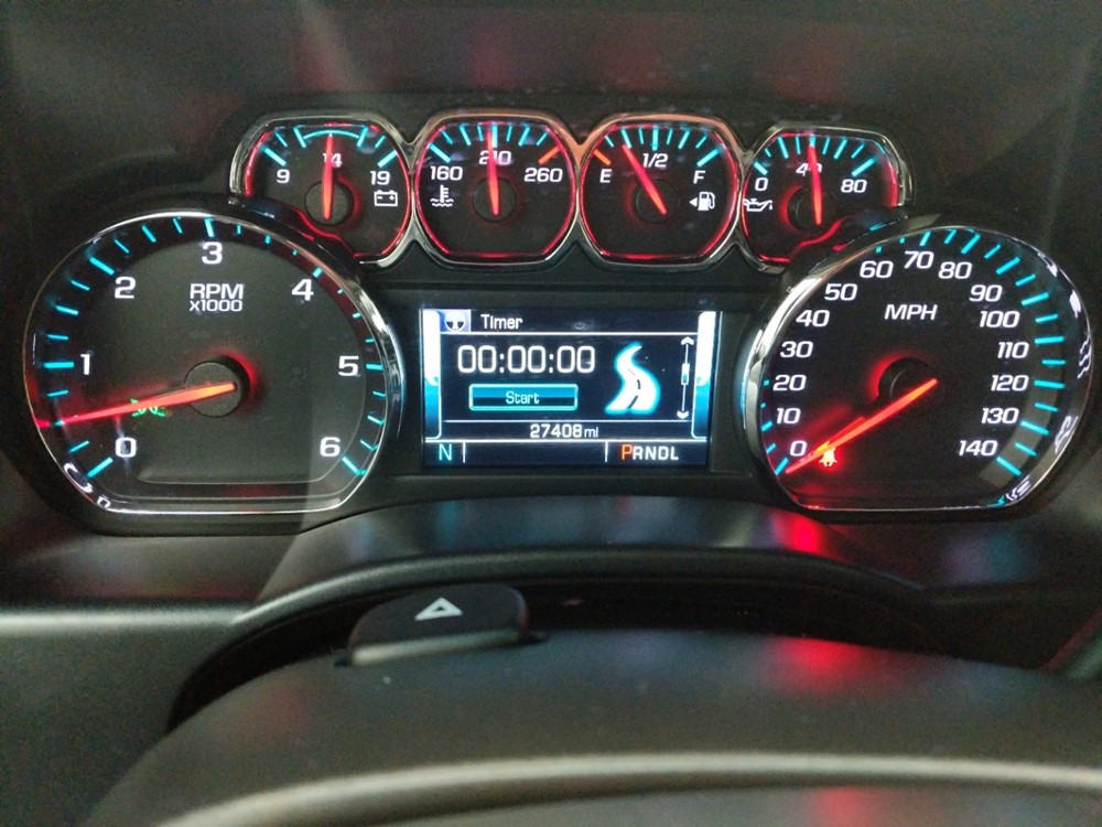2018 Chevrolet Silverado 1500 - Odometer Close Up