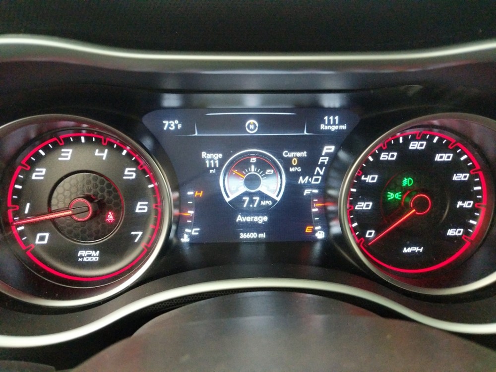 2018 Dodge Charger - Odometer Close Up