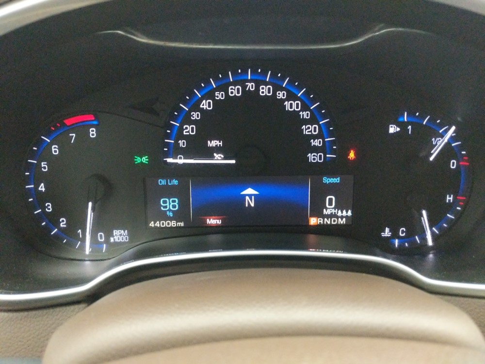 2016 Cadillac SRX - Odometer Close Up