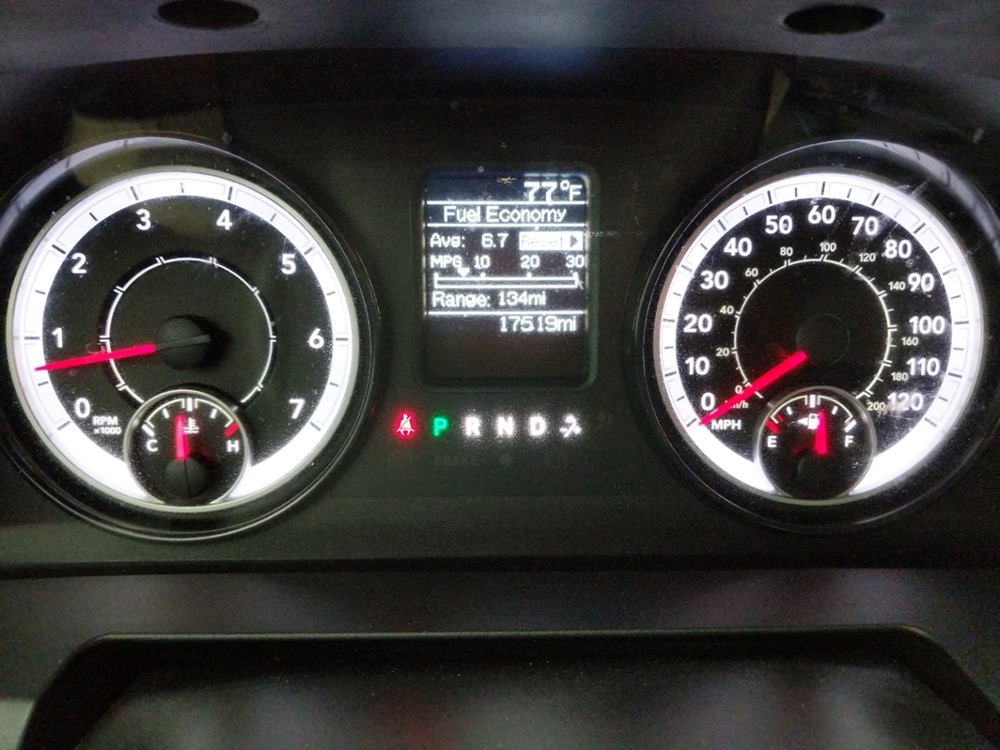 2018 Dodge Ram 1500 - Odometer Close Up