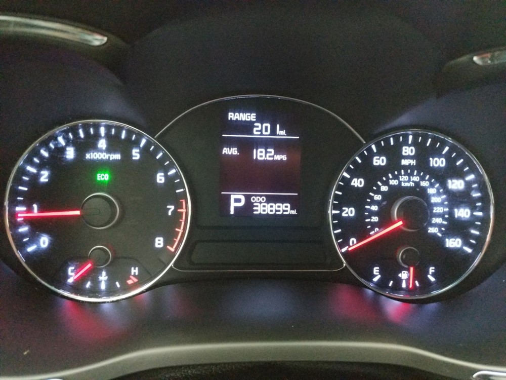 2016 Kia Forte - Odometer Close Up