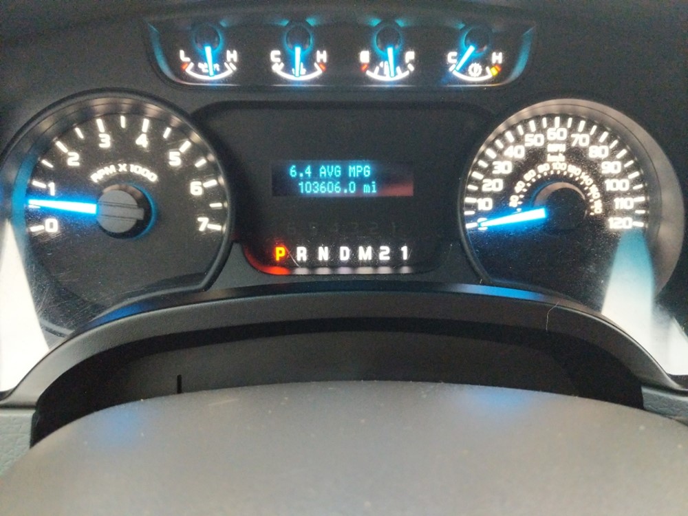 2013 Ford F-150 - Odometer Close Up
