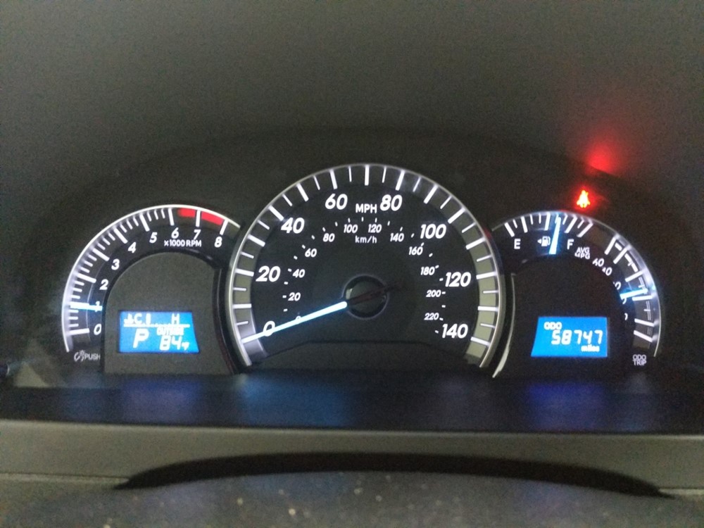 2014 Toyota Camry - Odometer Close Up