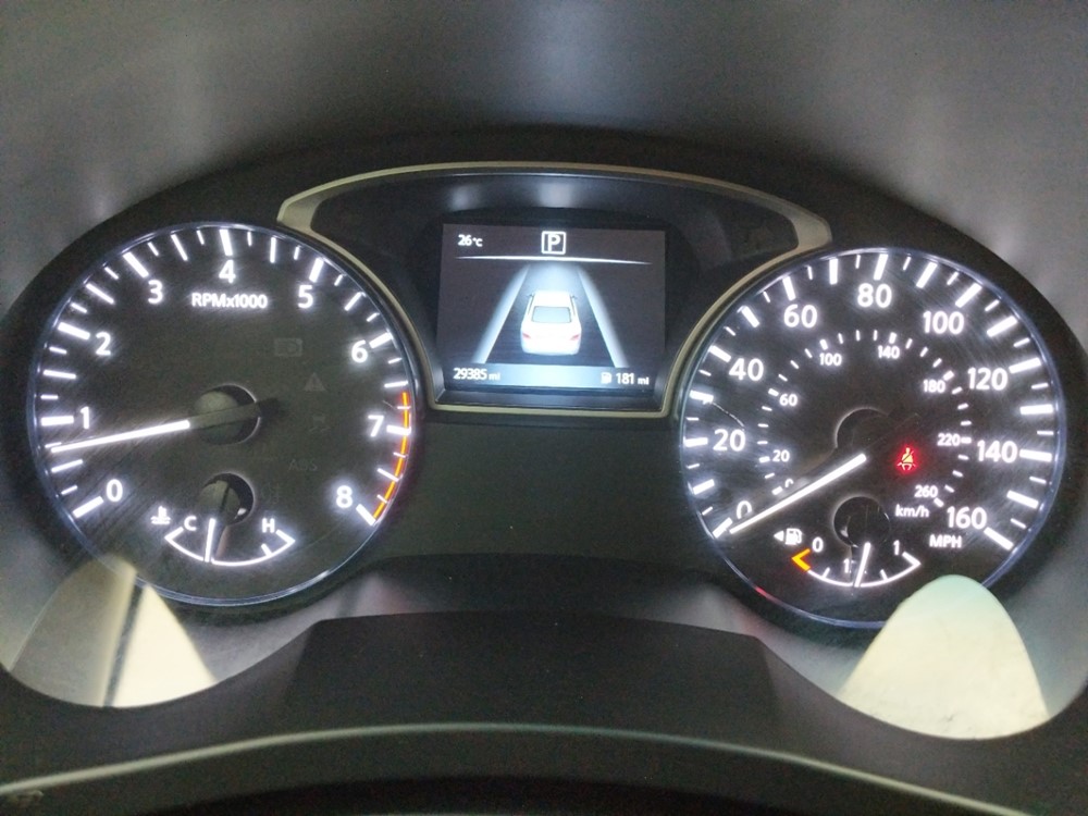 2016 Nissan Altima - Odometer Close Up