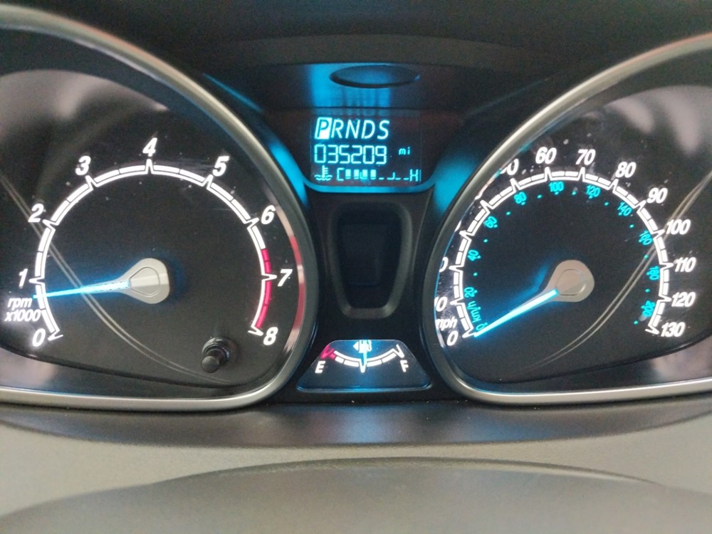 2018 Ford Fiesta - Odometer Close Up