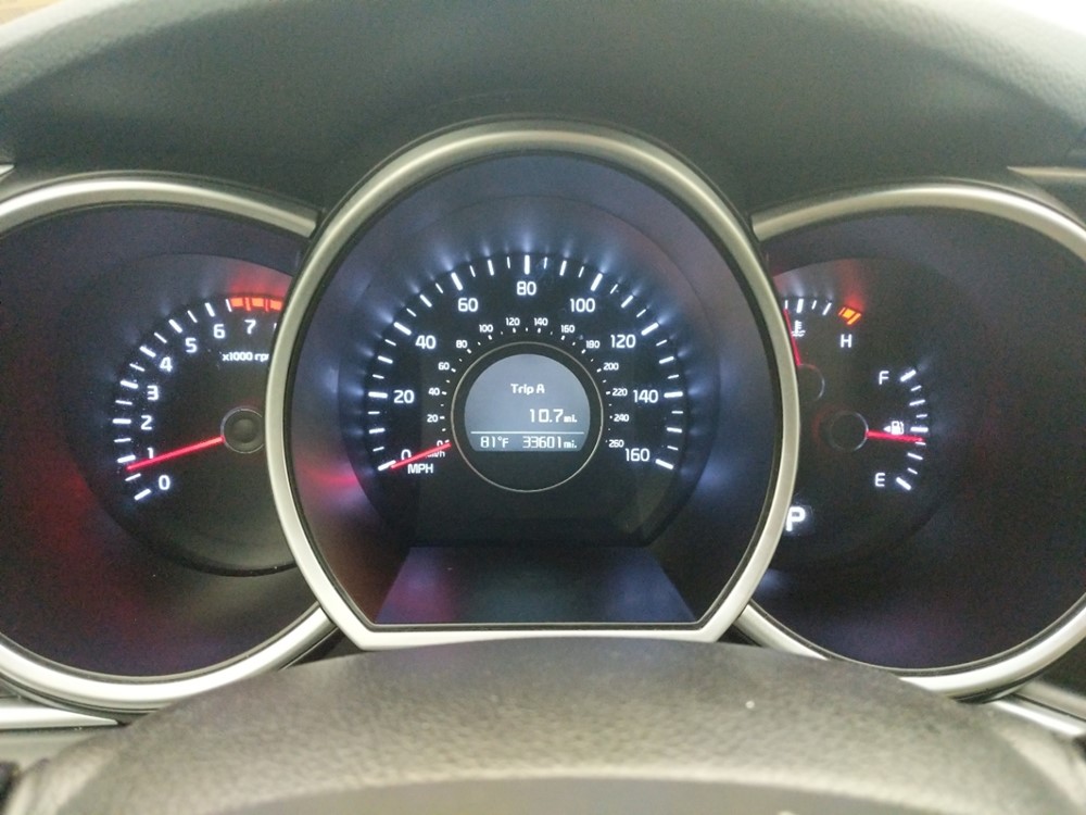 2015 Kia Optima - Odometer Close Up