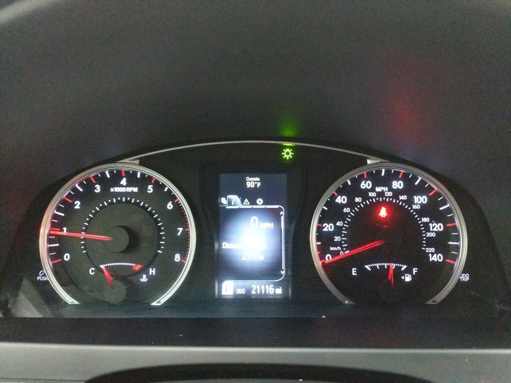 2017 Toyota Camry - Odometer Close Up