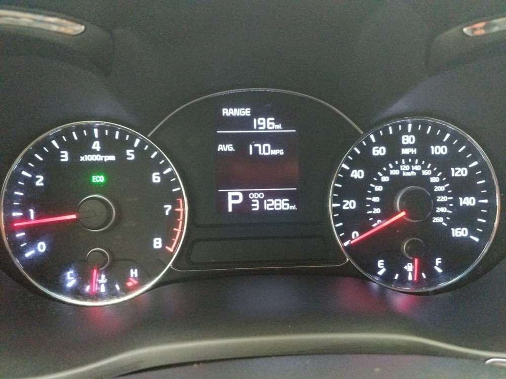 2016 Kia Forte - Odometer Close Up